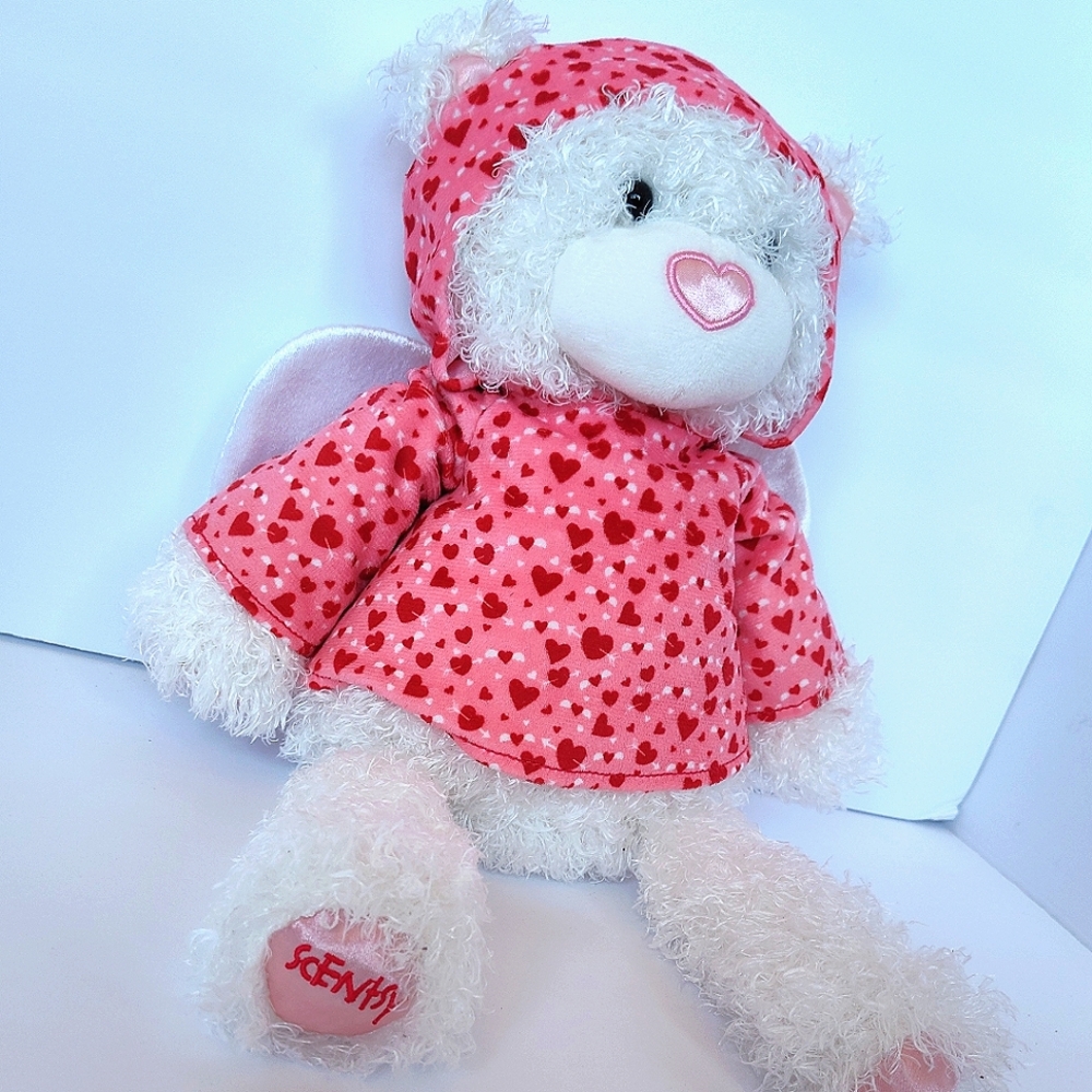 Scentsy Limited Edition Fuzzy White Lovey the Bear Buddy Plush